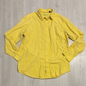 🔥BUNDLESALE Men’s L Indigo Palms by Tommy Bahama Cotton Button Down Shirt